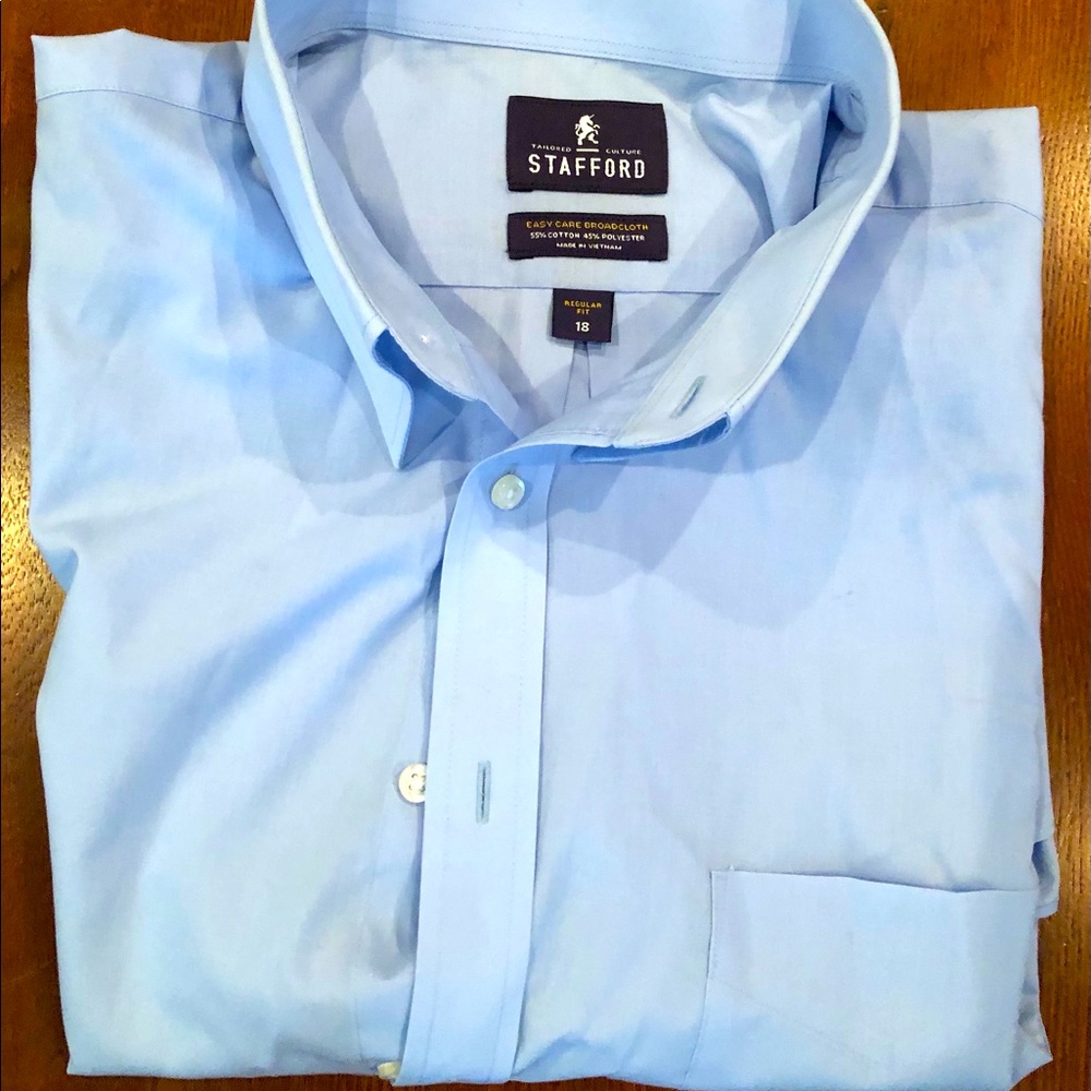 Stafford button down, short sleeve, size 18